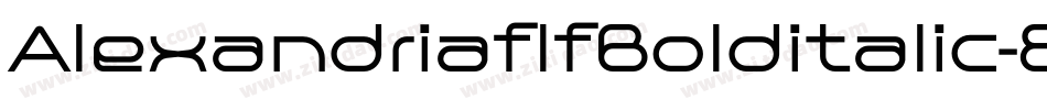 AlexandriaflfBolditalic-8MaB字体转换