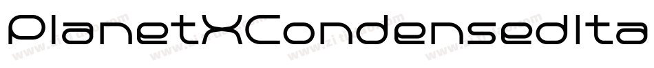 PlanetXCondensedItalic-rMaB字体转换