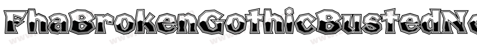 FhaBrokenGothicBustedNc-3WwX字体转换