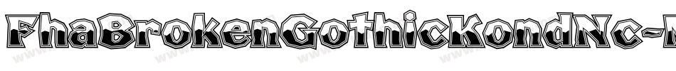 FhaBrokenGothicKondNc-MM9p字体转换