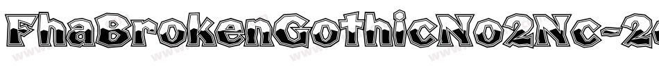FhaBrokenGothicNo2Nc-2eKW字体转换