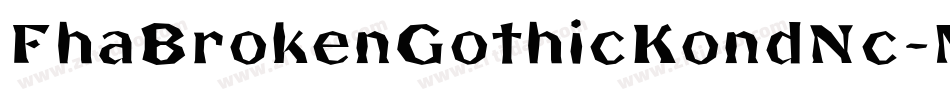 FhaBrokenGothicKondNc-MM9p字体转换