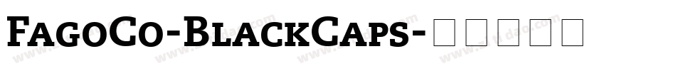 FagoCo-BlackCaps字体转换