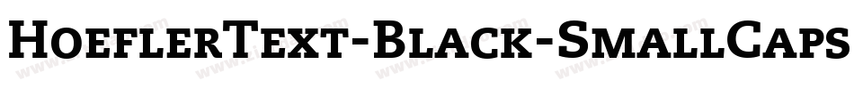 HoeflerText-Black-SmallCaps字体转换