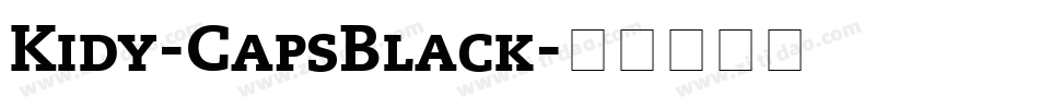 Kidy-CapsBlack字体转换
