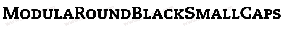 ModulaRoundBlackSmallCaps字体转换