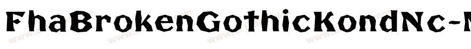 FhaBrokenGothicKondNc-MM9p字体转换