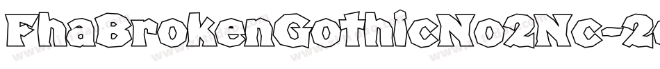 FhaBrokenGothicNo2Nc-2eKW字体转换