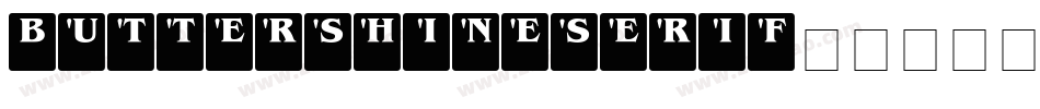 Buttershineserif字体转换