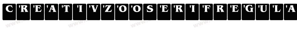 CreativzooSerifRegular-vJGD字体转换