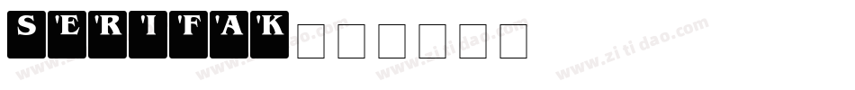 Serifak字体转换