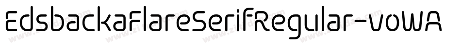 EdsbackaFlareSerifRegular-voWA字体转换