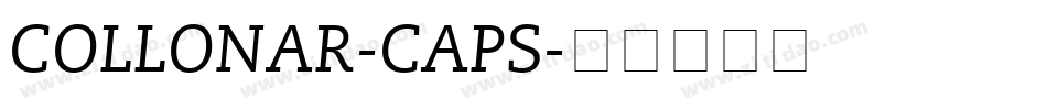 COLLONAR-CAPS字体转换