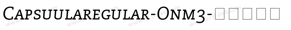 Capsuularegular-Onm3字体转换