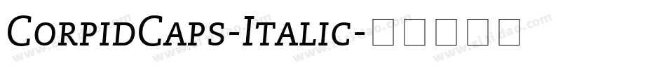 CorpidCaps-Italic字体转换