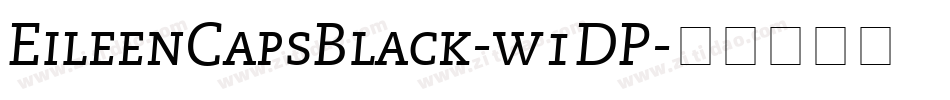 EileenCapsBlack-w1DP字体转换