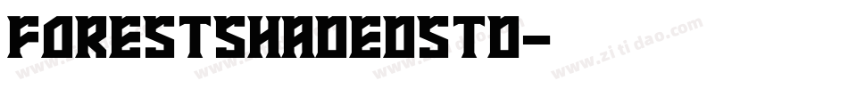 ForestShadedStd字体转换