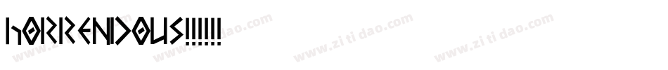 Horrendous字体转换