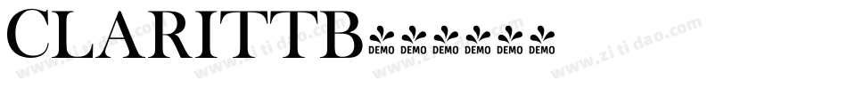 CLARITTB字体转换