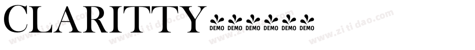 CLARITTY字体转换