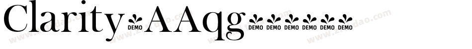 Clarity-AAqg字体转换