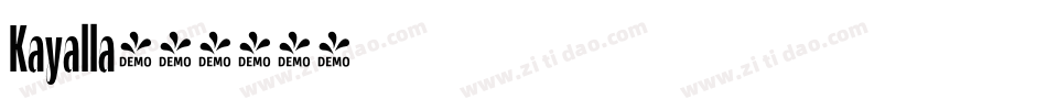 Kayalla字体转换