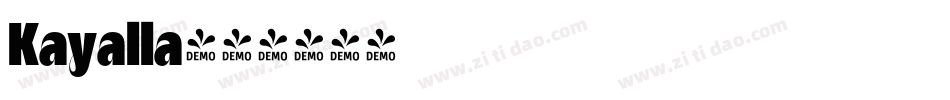 Kayalla字体转换