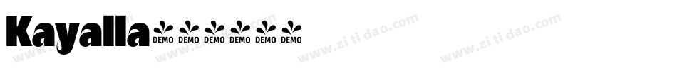Kayalla字体转换