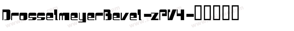 DrosselmeyerBevel-zPV4字体转换