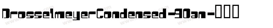 DrosselmeyerCondensed-9Oan字体转换