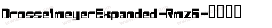 DrosselmeyerExpanded-Rmz6字体转换
