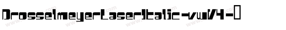 DrosselmeyerLaserItalic-vwV4字体转换