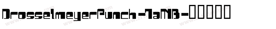DrosselmeyerPunch-7aMB字体转换