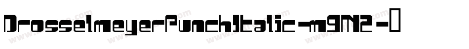 DrosselmeyerPunchItalic-m9M2字体转换