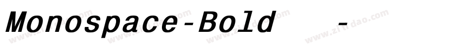 Monospace-Bold手机版字体转换