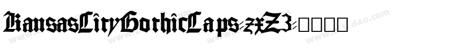 KansasCityGothicCaps-zxZ3字体转换
