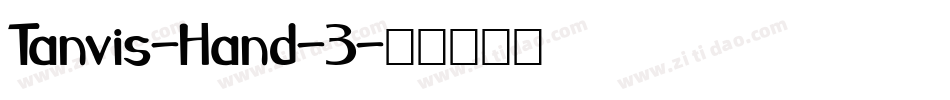 Tanvis-Hand-3字体转换