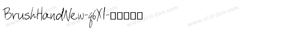 BrushHandNew-q6Xl字体转换