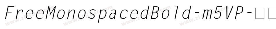 FreeMonospacedBold-m5VP字体转换