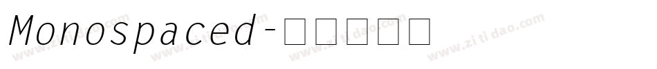 Monospaced字体转换
