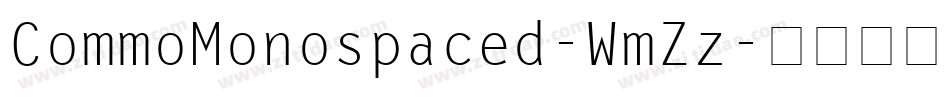 CommoMonospaced-WmZz字体转换