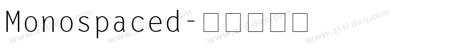 Monospaced字体转换