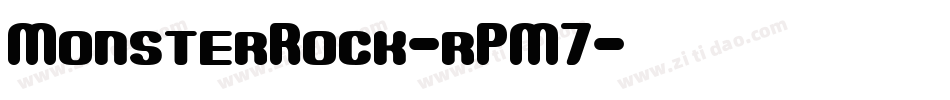 MonsterRock-rPM7字体转换