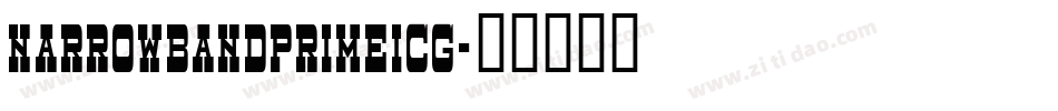 NarrowbandPrimeICG字体转换