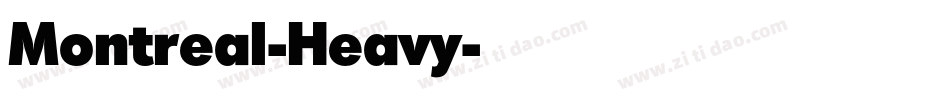 Montreal-Heavy字体转换