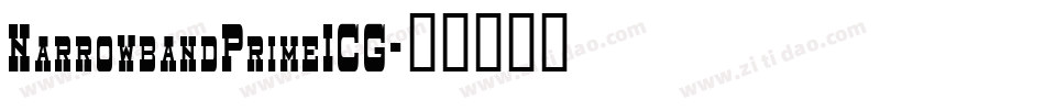 NarrowbandPrimeICG字体转换