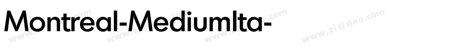 Montreal-MediumIta字体转换