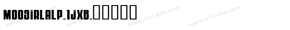 MoogirlAlp-1jXB字体转换