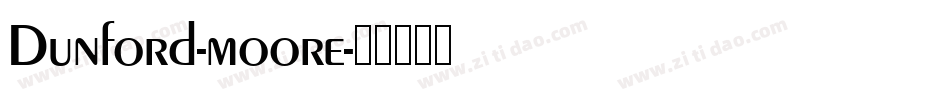 Dunford-moore字体转换