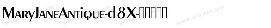 MaryJaneAntique-d8X字体转换